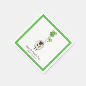 Kinder St. Patrick's Day Schafe & Kleeblatt Serviette (Ecke)