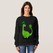 Kinder St Patrick's Day Trex Dinosaur Irish Boys K Sweatshirt (Vorne ganz)