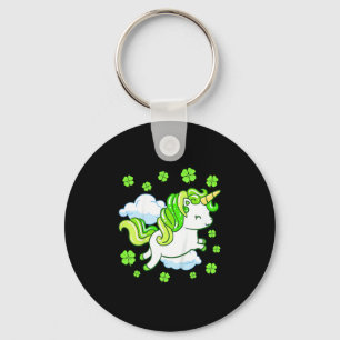 Kinder St Patricks Day Unicorn Girls Kleinkind Sha Schlüsselanhänger