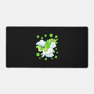 Kinder St Patricks Day Unicorn Girls Kleinkind Sha Schreibtischunterlage