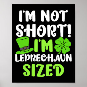 Kinder St. Patricks Tag Ich bin nicht klein, ich b Poster