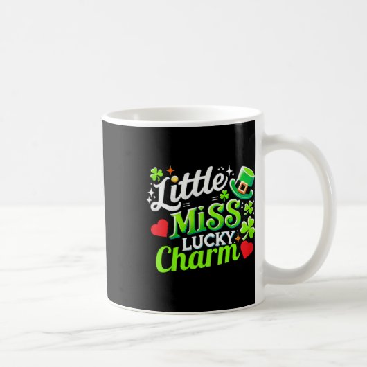Kinder St. Patricks Tag Mädchen Kleinkind Shamrock Kaffeetasse (Rechts)