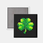 Kinder St. Patricks Tag Shamrock Bausteine Magnet (Vorderseite/Rückseite)