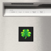 Kinder St. Patricks Tag Shamrock Bausteine Magnet (In Situ (Geschirrspüler))