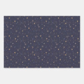 Kinder Starry Night Sky Stars im Weltraum Multicol Geschenkpapier Set (Vorderseite 3)