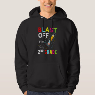 Kinder starten in die 2. Klasse am ersten Schultag Hoodie