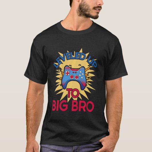 Kinder stiegen bis zum großen Bruder des Bro-Gamer T-Shirt (Vorderseite)