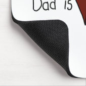 Kinder Strichmännchen Herz Vater Mousepad (Ecke)