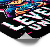 Kinder Stufe 10 Entsperrter 10 Jahre alter Geburts Poster (Ecke)