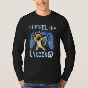 Kinder Stufe 4 Entsperrtes deutsches Schäferspiel T-Shirt