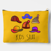 Kinder Stuff gelb Zubehörtasche (Rückseite)