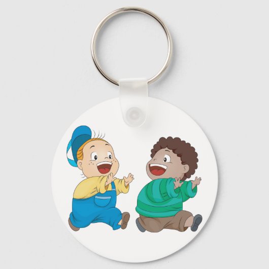 Kinder suchen Schlüsselanhänger (Vorderseite)