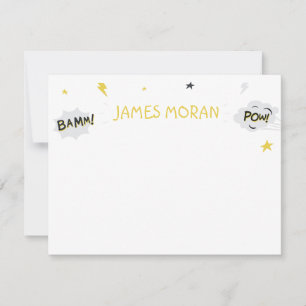 Kinder-Superherd-Karte Mitteilungskarte