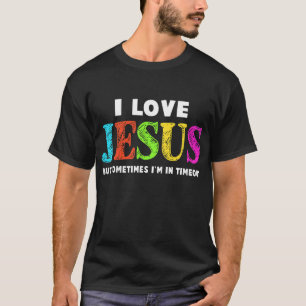 Kinder Süß Ich Liebe Jesus Christliche Glaubensges T-Shirt