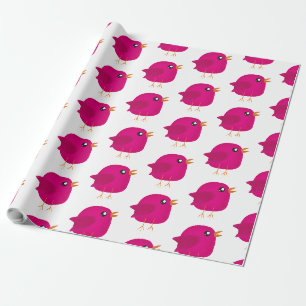 Kinder süßer Vögel Geschenkpapier