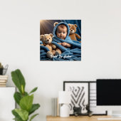 Kinder Süßes 1 Foto nach Maß Poster (Heimbüro)