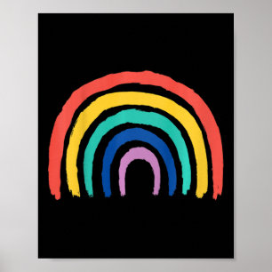 Kinder Sweet Children Rainbow Design bemalt Girl G Poster