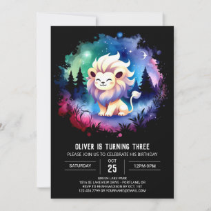 Kinder Sweet Lion Birthday Einladung