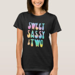 Kinder Sweet Sassy und 2. Geburtstags Girl Gefärbt T-Shirt<br><div class="desc">Kinder Sweet Sassy und zwei 2. Geburtstag Mädchen Gefärbte Krawatte 2 Jahr alt.</div>