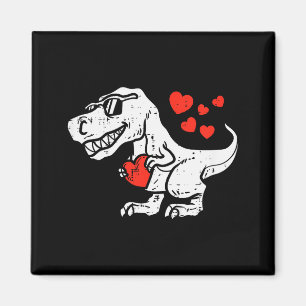Kinder T-Rex Dino Herzen Süße Kleinkind Valentinst Magnet