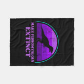 Kinder T Rex Dino machen Fibromyalgie Aussterben Fleecedecke (Vorderseite (Horizontal))