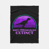 Kinder T Rex Dino machen Fibromyalgie Aussterben Fleecedecke (Vorderseite)