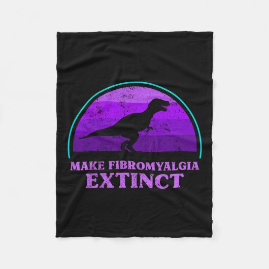 Kinder T Rex Dino machen Fibromyalgie Aussterben Fleecedecke (Vorderseite)