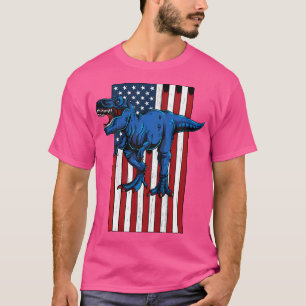 Kinder T-Rex Shirt US-Flagge und Trex-Shirt für Ju