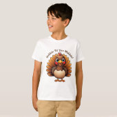 Kinder T - Shirt "Gobble Til You Wobble" mit der T (Vorne ganz)