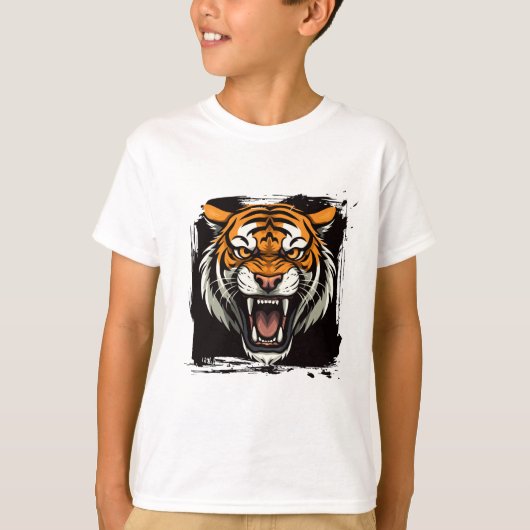 Kinder T - Shirt Tiger (Vorderseite)