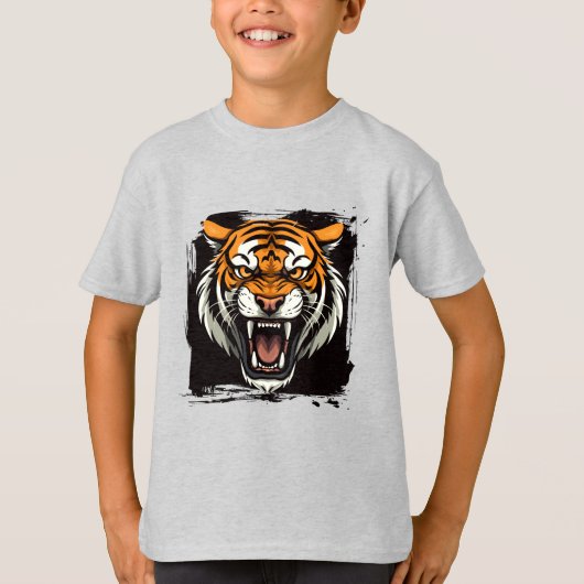 Kinder T - Shirt Tiger (Vorderseite)