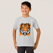 Kinder T - Shirt Tiger (Vorne ganz)
