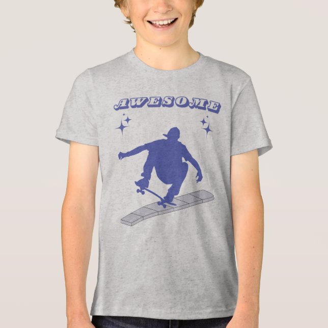 Kinder T-Shirt Tri-Blend Shirt (Vorderseite)