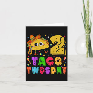 Kinder Taco zwei Tage - Dos Kleinkind Geburtstagsp Karte