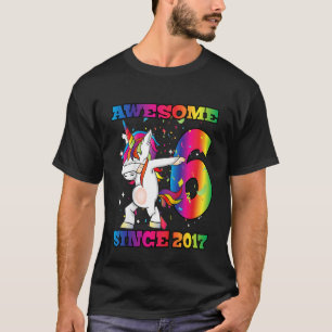 Kinder Tanzen Dab Dabbendes Dabbing Unicorn 6. Bir T-Shirt