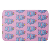 Kinder tanzen Elephant Daisy Bath Mat Badematte (Vorderseite)