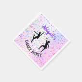 Kinder tanzen Farbtöne und Sterne überall im Party Serviette (Ecke)