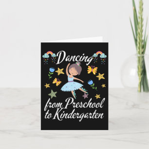 Kinder tanzen in Kindergarten Ballerina Preschool Karte