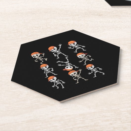 Kinder tanzen Skeletton Halloween Untersetzer (angewinkelt)