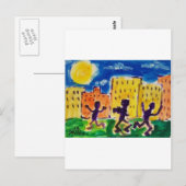 Kinder tanzen von Piliero Postkarte (Vorne/Hinten)