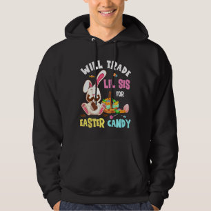 Kinder tauschen die Schwester des Osterhasen Hoodie