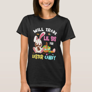 Kinder tauschen die Schwester des Osterhasen T-Shirt