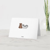 Kinder Teddy Bear gut Karte (Rückseite)