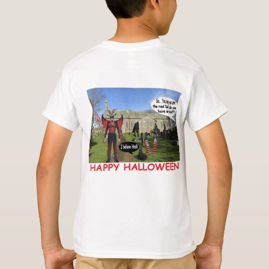 Kinder Tee. Happy Halloween T-Shirt (Rückseite)