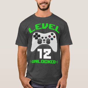 Kinder-Teenager der Stufe 12 unverschlossen Geburt T-Shirt