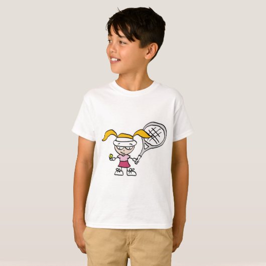Kinder Tennis T-Shirt (Vorne ganz)