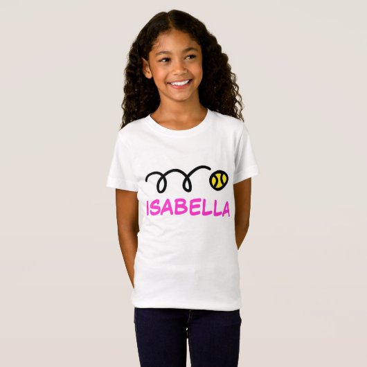 Kinder Tenniskleidung | T - Shirt mit Personalisie (Vorne ganz)