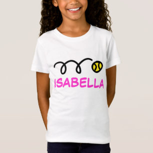 Kinder Tenniskleidung   T - Shirt mit Personalisie