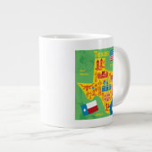 Kinder Texas Karte Jumbo-Tasse (Vorderseite Rechts)