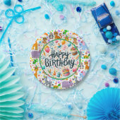 Kinder-Tier-Geburtstags-Papierplatten Pappteller (Party)